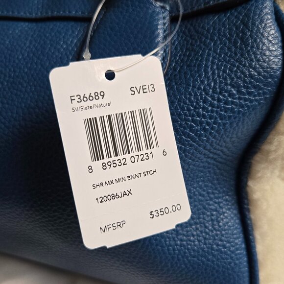 Coach Shearling Mini Bennett Satchel Bag + Matching Wristlet - Picture 11 of 15